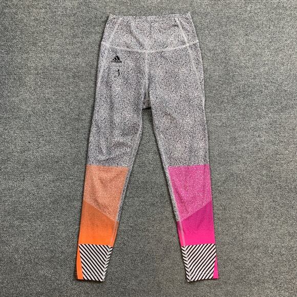 Adidas Peloton Leggings Womens XS Extra Small Multi 7/8 Length Heat.RDY Athletic - Picture 2 of 14